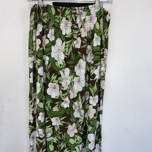 J. Jill A-line Skirt Floral Print Midi Length Women’s L NWT